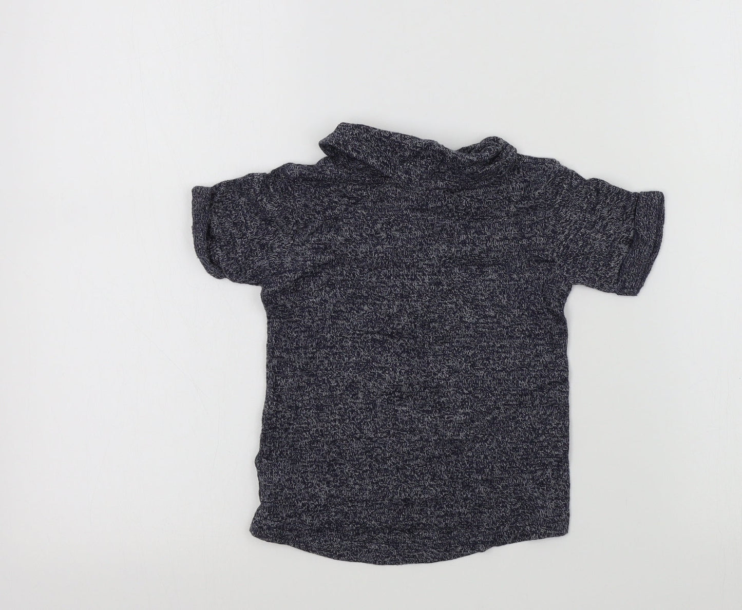 NEXT Girls Blue Colourblock  Basic T-Shirt Size 12-18 Months