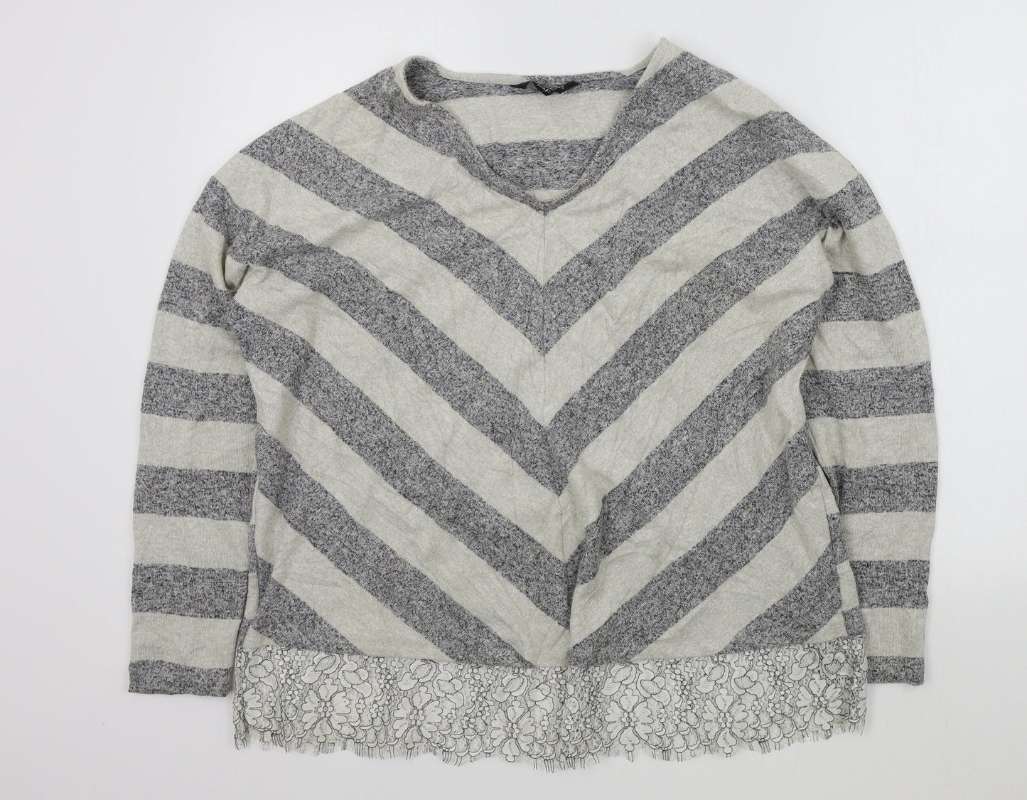 F&F Womens Grey   Pullover Jumper Size 14