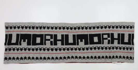 humoh Unisex Grey Geometric   Scarf