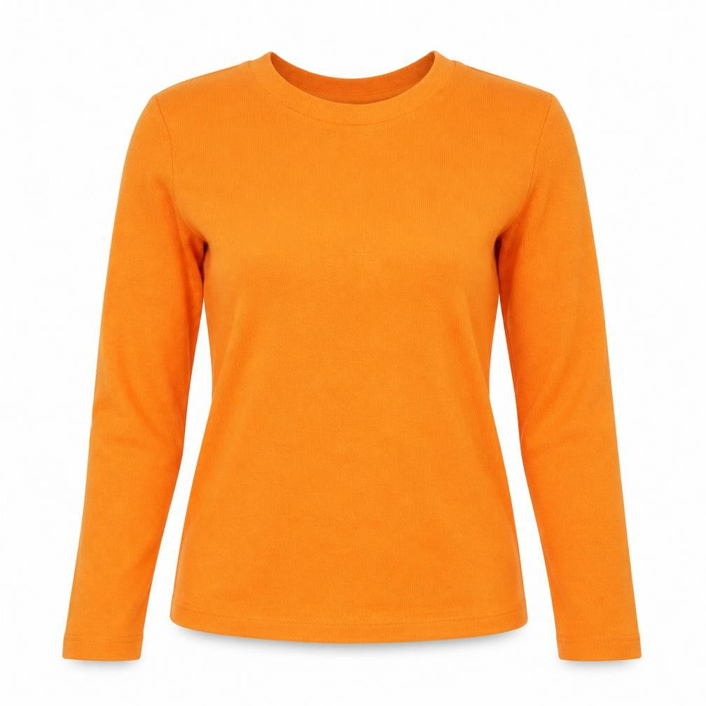 H&M Womens Orange   Pullover Sweatshirt Size S