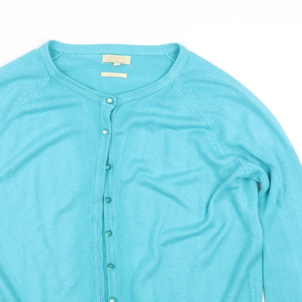 sarah hamilton Womens Blue   Cardigan Jumper Size M