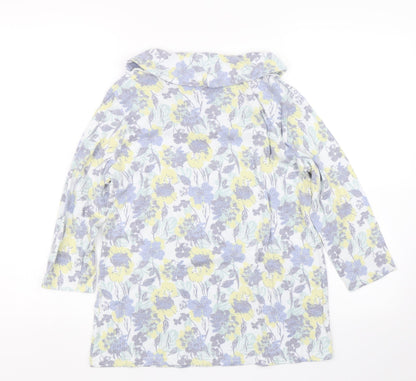 Isle Womens Multicoloured Floral  Basic T-Shirt Size S