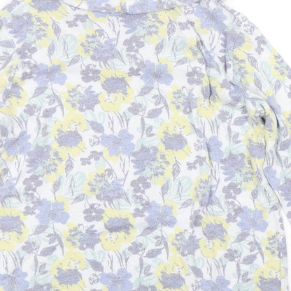 Isle Womens Multicoloured Floral  Basic T-Shirt Size S