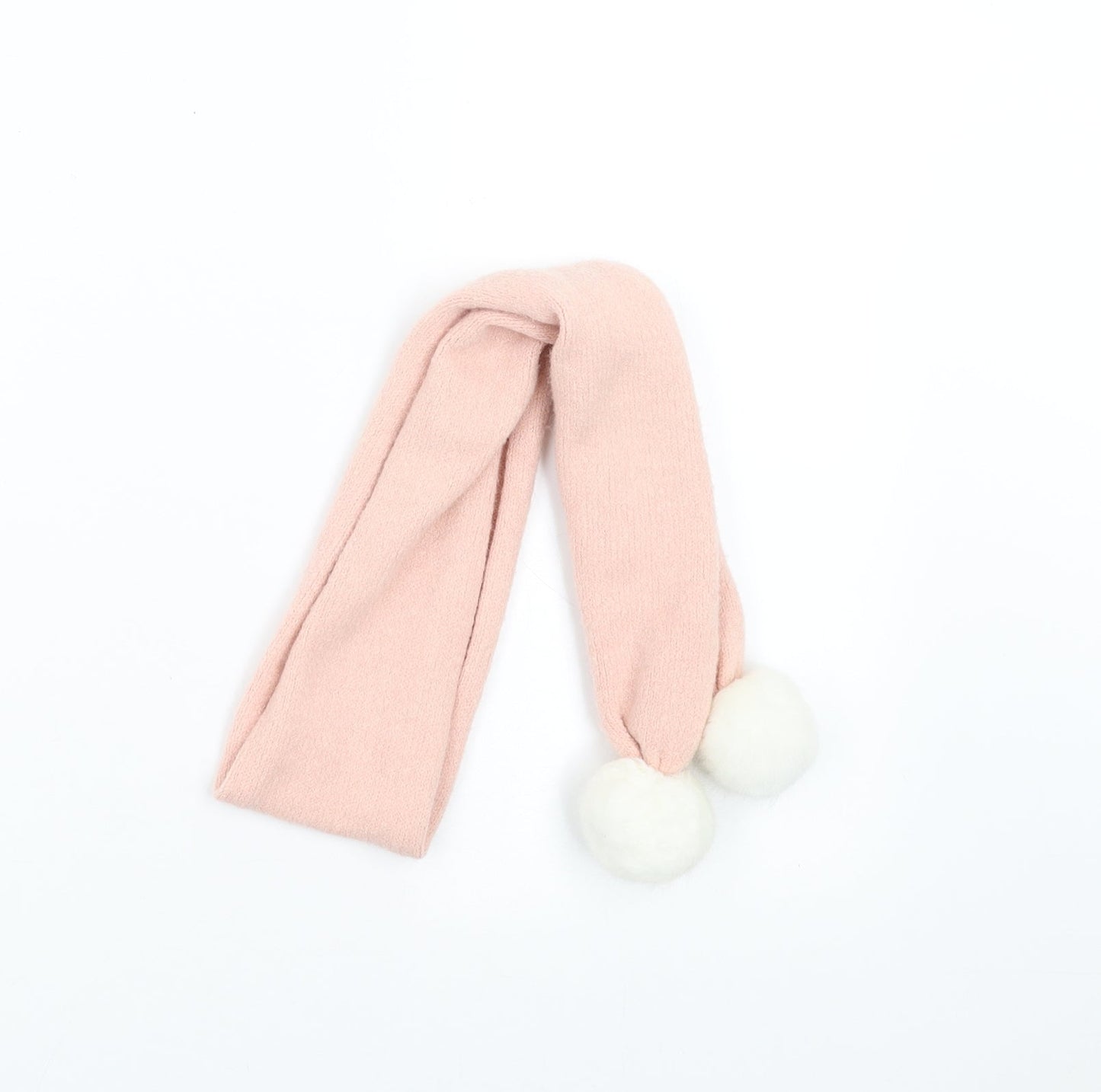 Preworn Womens Pink    Scarf   - Pom Pom