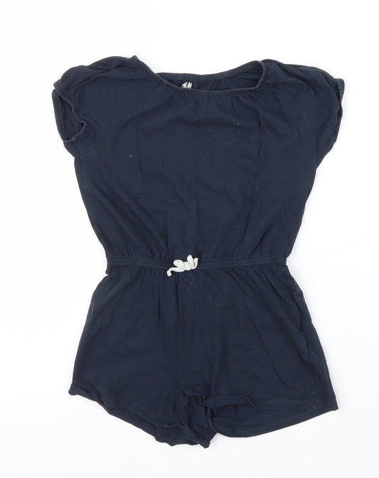 H&M Girls Blue   Romper One-Piece Size 7 Years