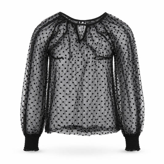 SHEIN Womens Clear Polka Dot  Basic Blouse Size XS