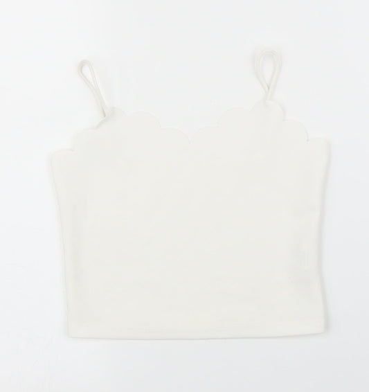 SheIn Girls White   Camisole Blouse Size 7 Years