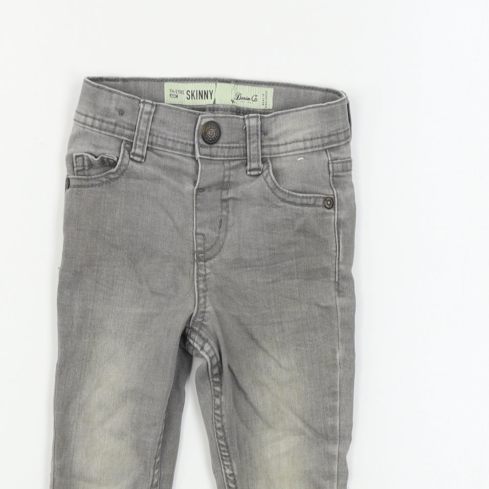denim co Girls Grey   Skinny Jeans Size 2 Years