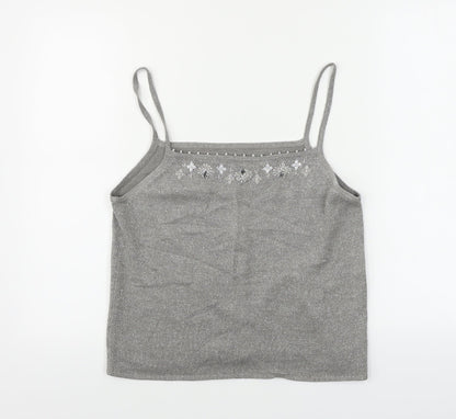 Preloved Marks and Spencer  Womens Grey   Basic T-Shirt Size 16 - Front