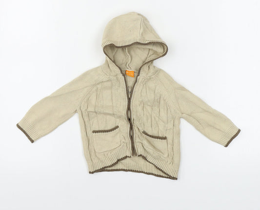 Preworn  Boys Beige   Jacket  Size 6-9 Months