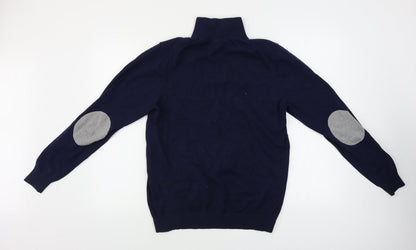 Avenue  Mens Blue   Henley Jumper Size S