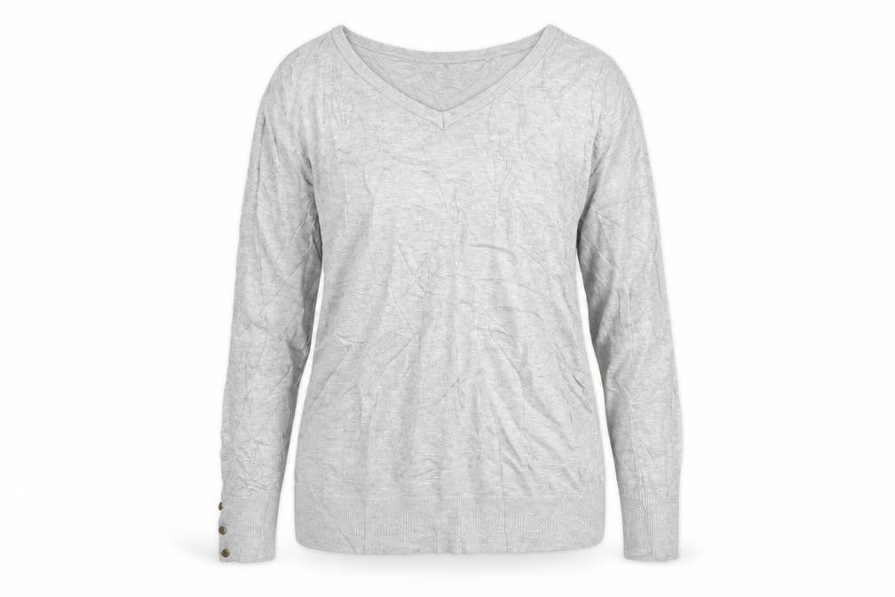 Dorothy Perkins Womens Grey  Knit Pullover Sweatshirt Size 10