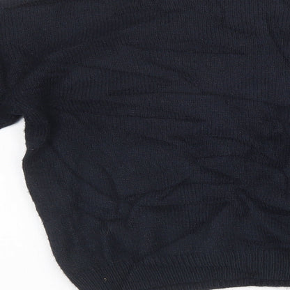 Preloved NEXT Girls Black  Knit Pullover Sweatshirt Size 12 Years - Label