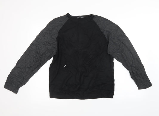 Marks and Spencer Mens Black  Knit Pullover Sweatshirt Size M