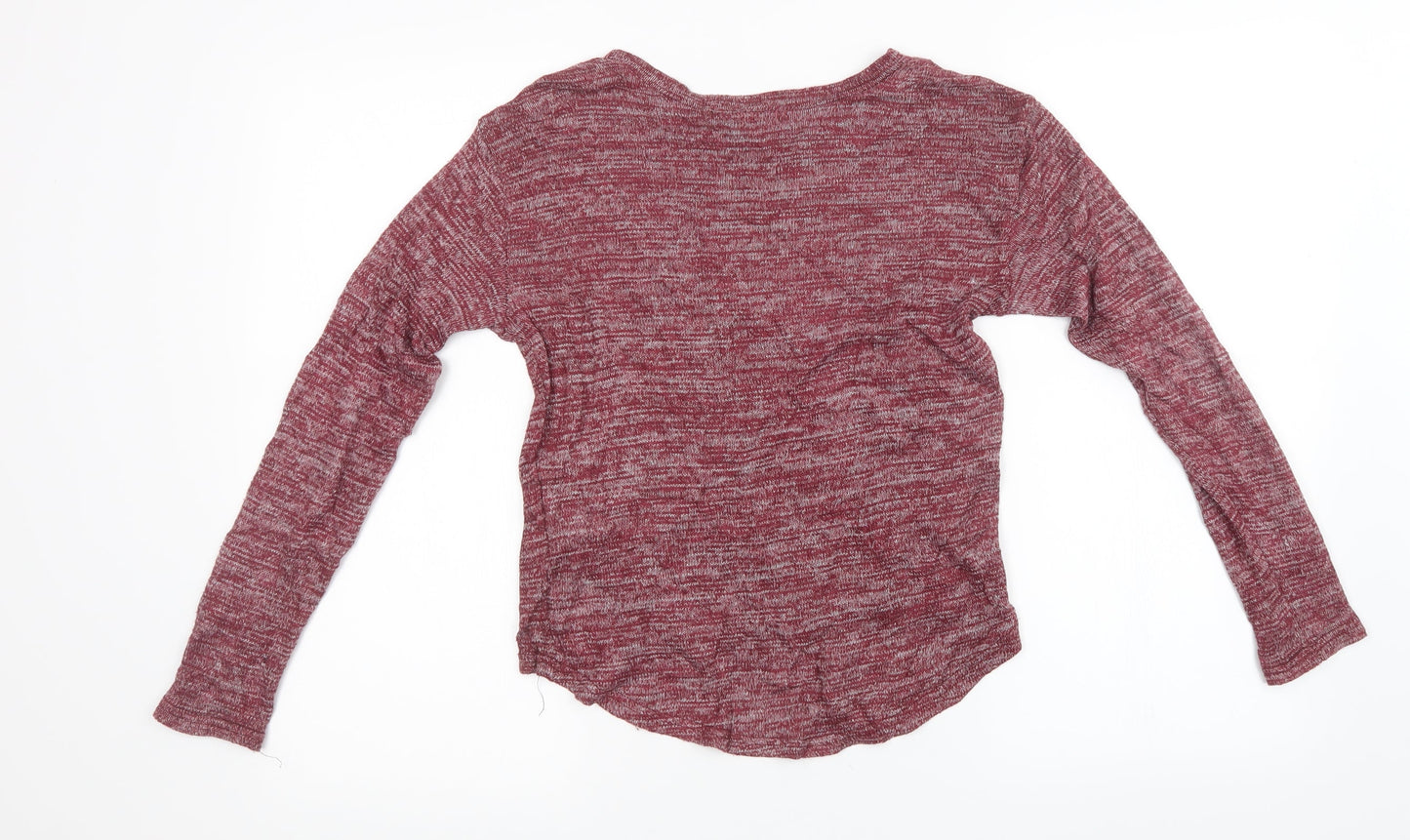 New Look Girls Purple Batik Knit Pullover Sweatshirt Size 14 Years