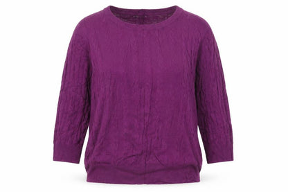 H&M Womens Purple  Knit Pullover Sweatshirt Size S