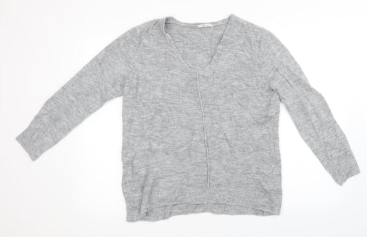 Sainsburys Womens Grey  Knit Pullover Sweatshirt Size 16