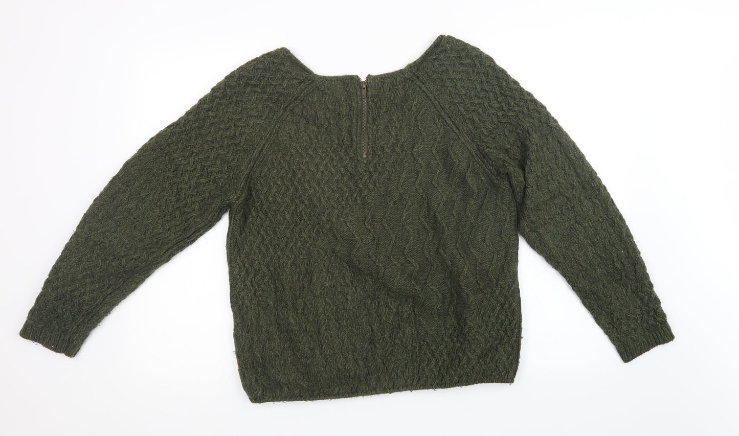 NEXT Womens Green  Knit Pullover Sweatshirt Size 14