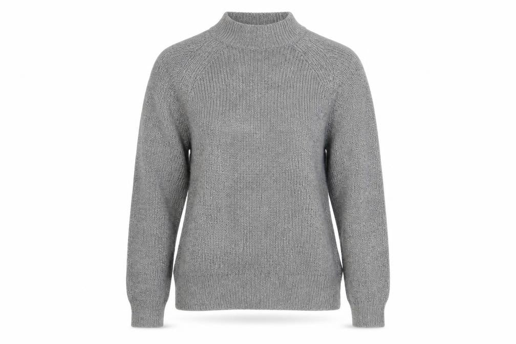 H&M Womens Grey  Knit Pullover Sweatshirt Size S