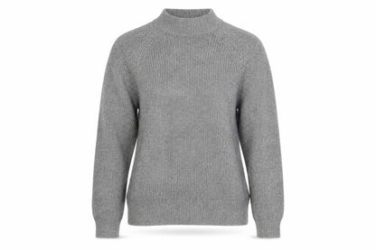 H&M Womens Grey  Knit Pullover Sweatshirt Size S