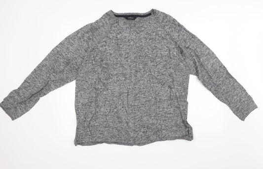 Cedar Wood State Mens Grey  Knit Pullover Sweatshirt Size XL