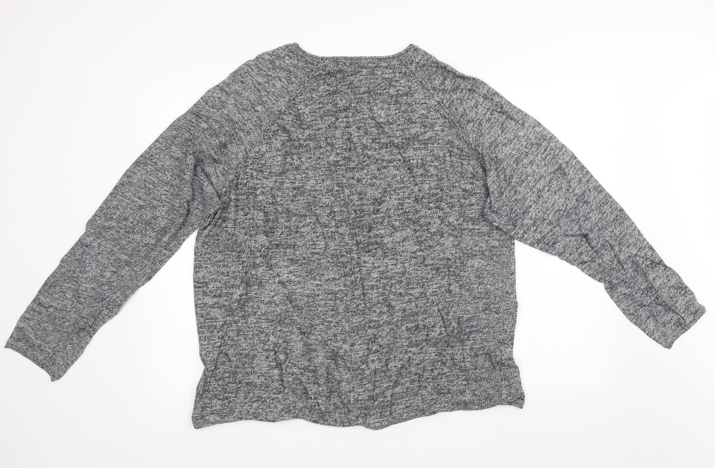Cedar Wood State Mens Grey  Knit Pullover Sweatshirt Size XL