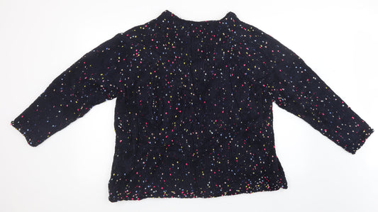 NEXT Womens Black  Knit Pullover Sweatshirt Size L