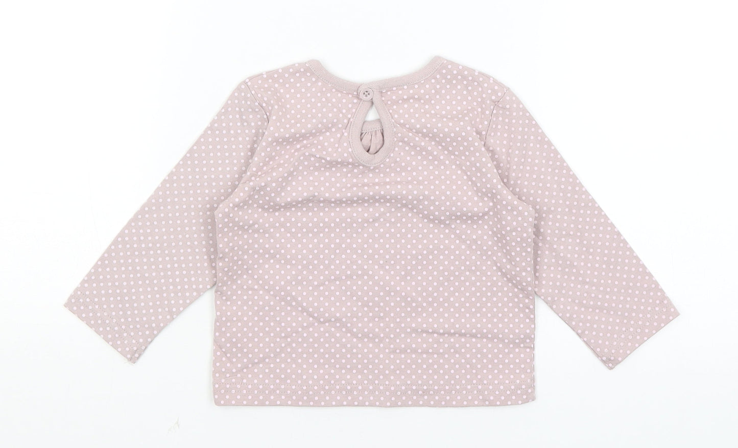 Cherokee Baby Purple Spotted  Basic T-Shirt Size 6-9 Months