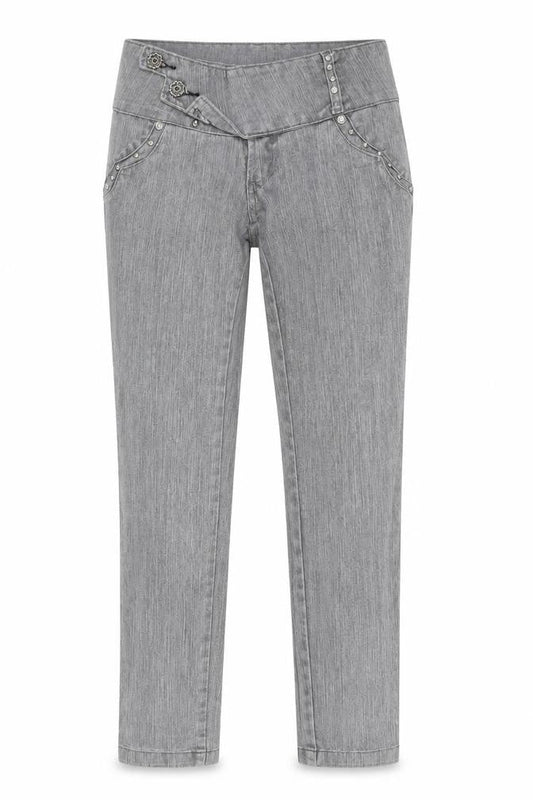 Kavila Womens Grey  Denim Skinny Jeans Size 38 L29 in