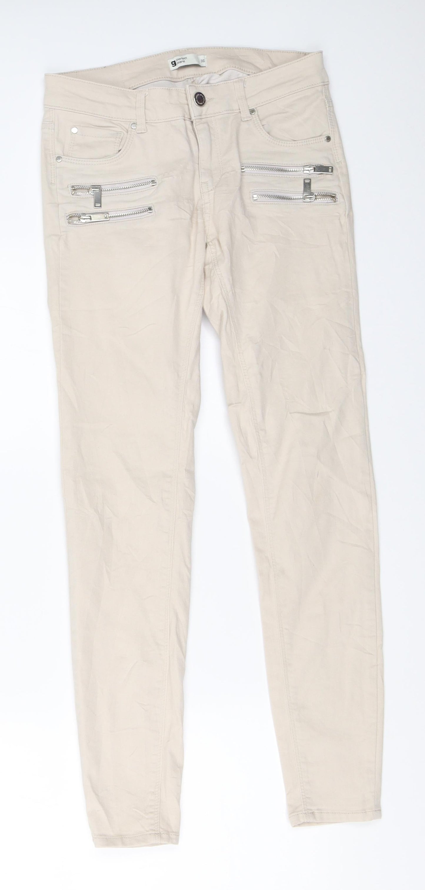 Gina Tricot Womens Beige   Skinny Jeans Size 36 L28.5 in