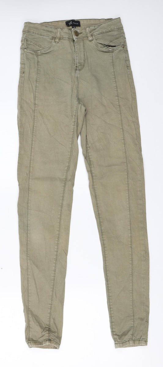 Preloved YFL Womens Green   Skinny Jeans Size 6 L30 in - Front