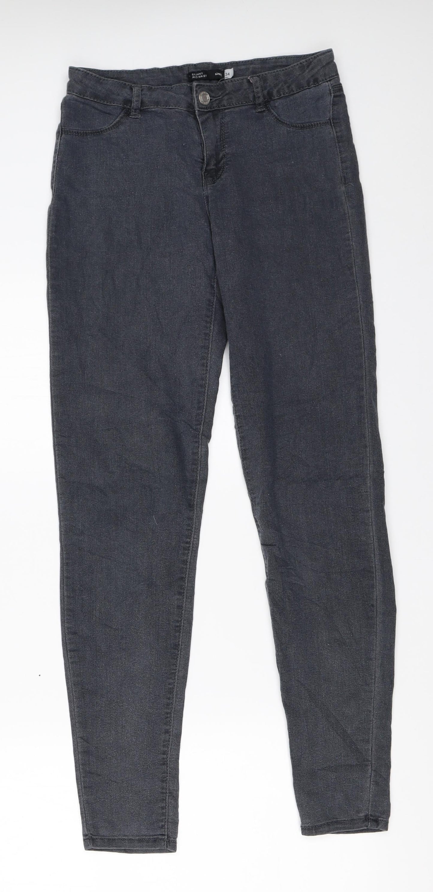 Sinsay Womens Grey   Skinny Jeans Size 34 L29 in