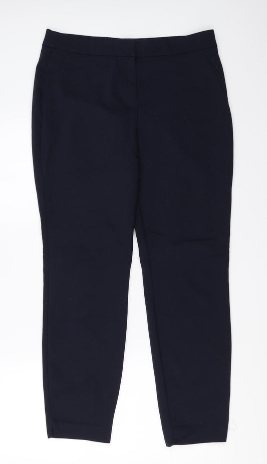 Papaya Womens Blue   Trousers  Size 12 L26.5 in