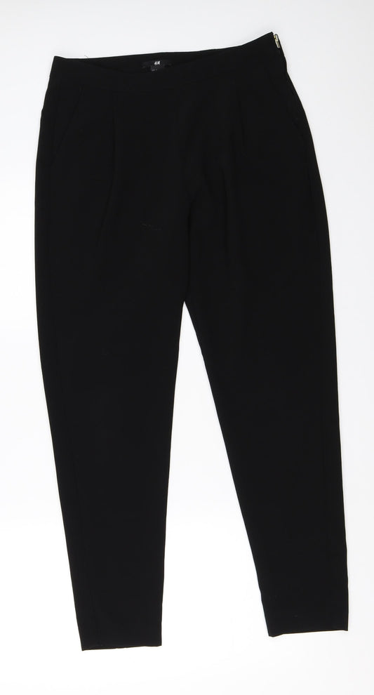 H&M Womens Black   Trousers  Size 30 in L27 in