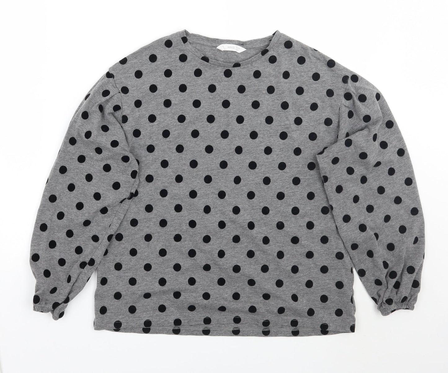 MNG Girls Grey Polka Dot  Pullover Jumper Size 14 Years