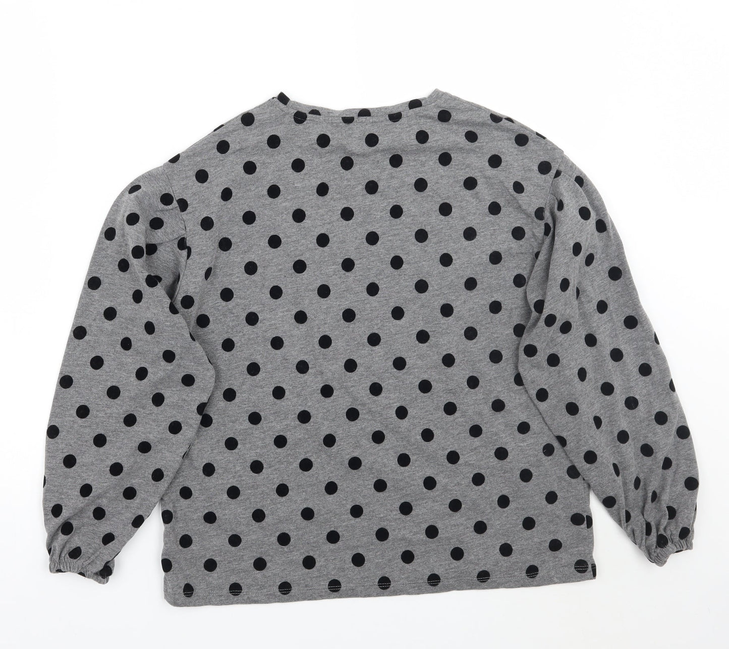 MNG Girls Grey Polka Dot  Pullover Jumper Size 14 Years