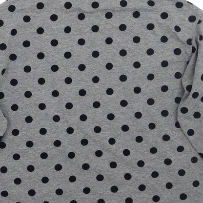 Mango Girls Grey Polka Dot  Pullover Jumper Size 14 Years