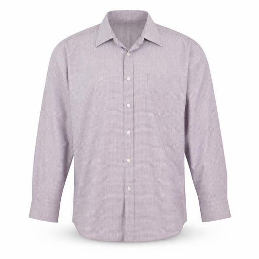 Marks & Spencer Mens Purple Check   Button-Up Size 15