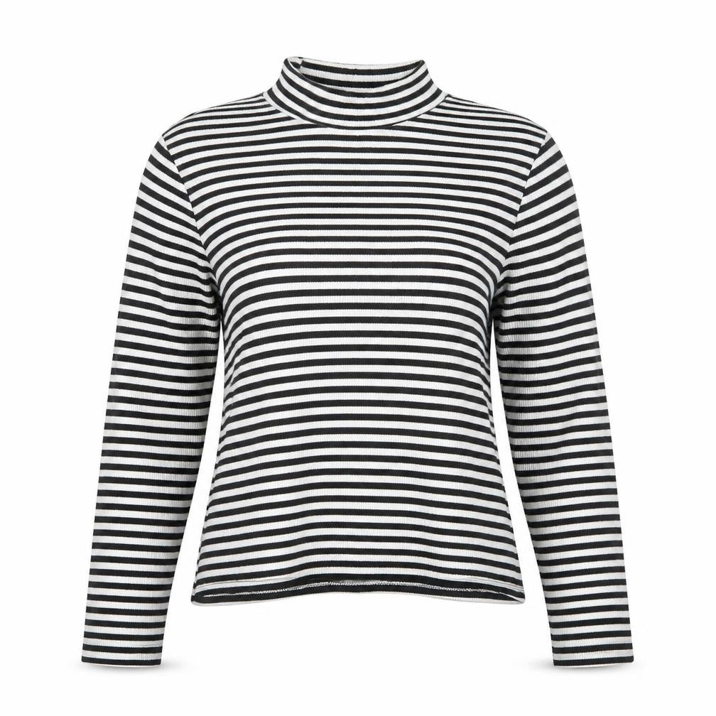 H&M Womens White Striped  Pullover Jumper Size L