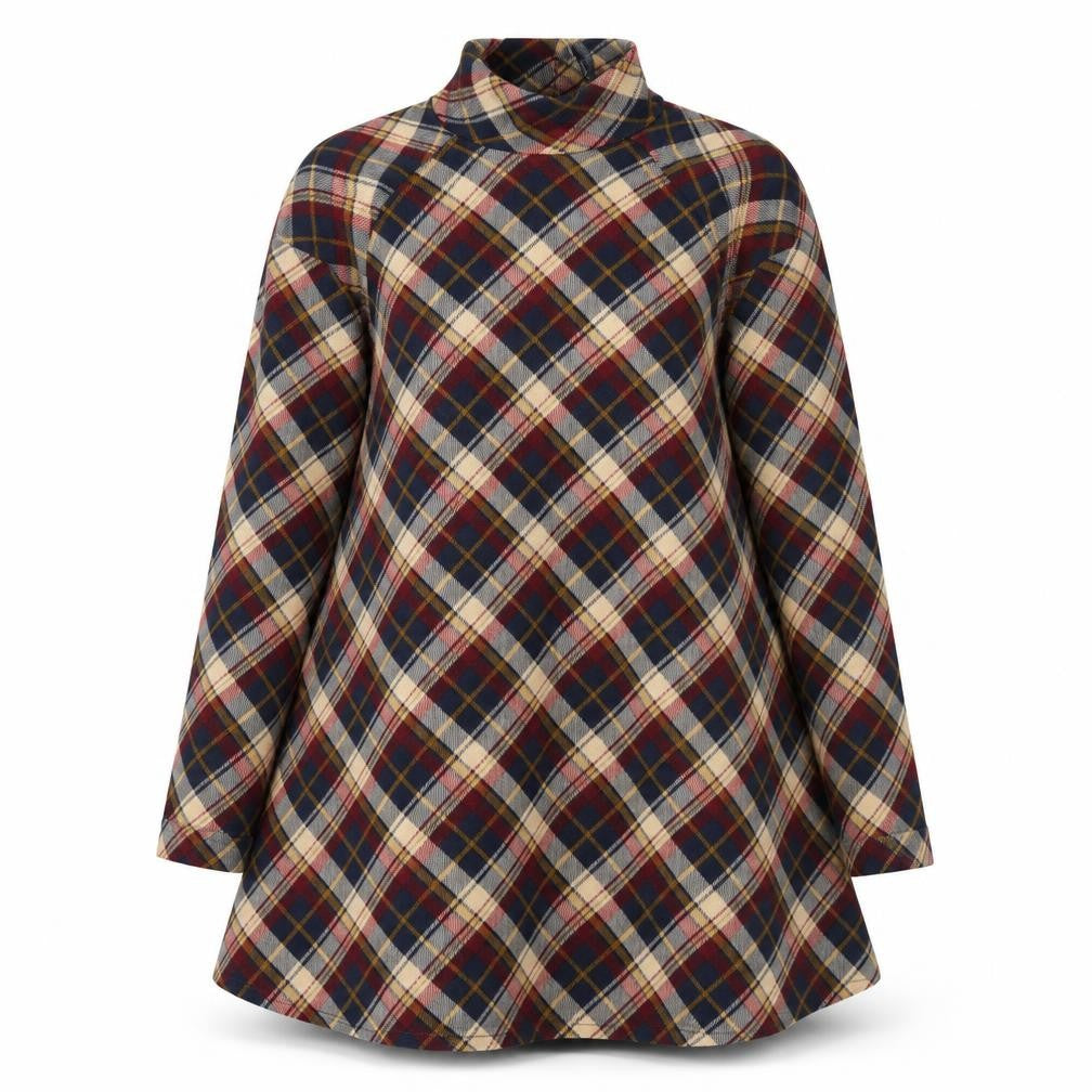AX Paris Womens Blue Check  A-Line  Size 12