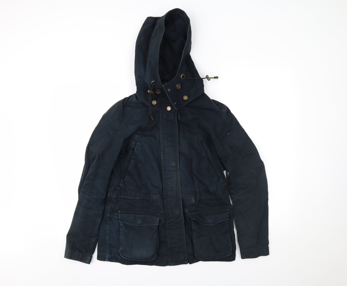 H&M Womens Blue   Windbreaker Jacket Size 6