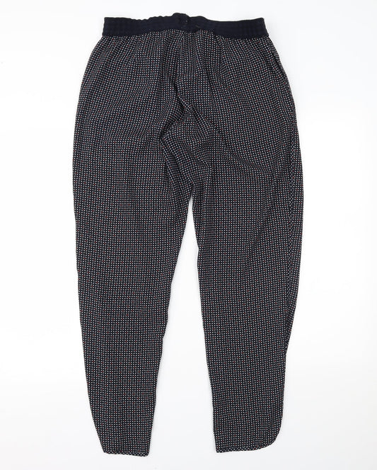 H&M Womens Multicoloured Polka Dot  Trousers  Size 12 L25 in
