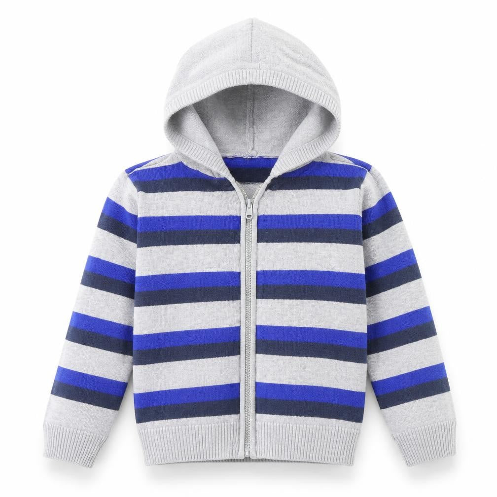 Cherokee Boys Blue Striped  Jacket  Size 7 Years