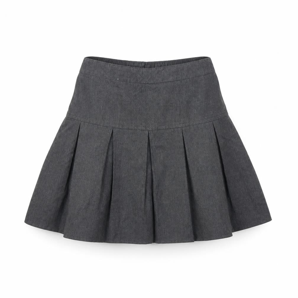 Preworn Girls Grey   Flare Skirt Size 6 Years