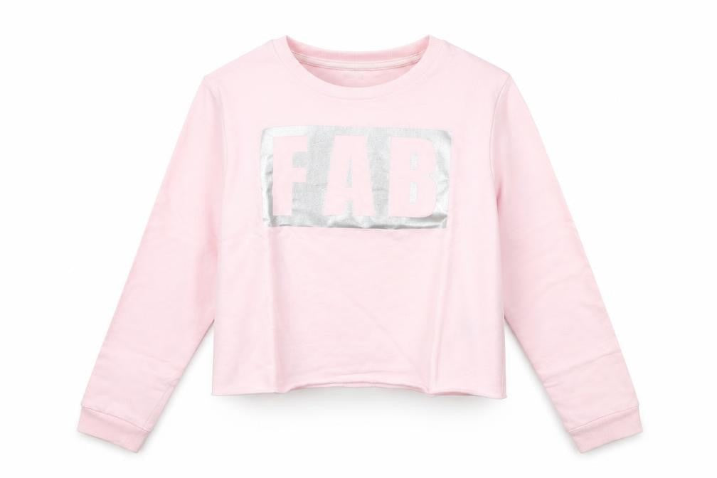 Pep & co Girls Pink   Pullover Jumper Size 7 Years  - fab