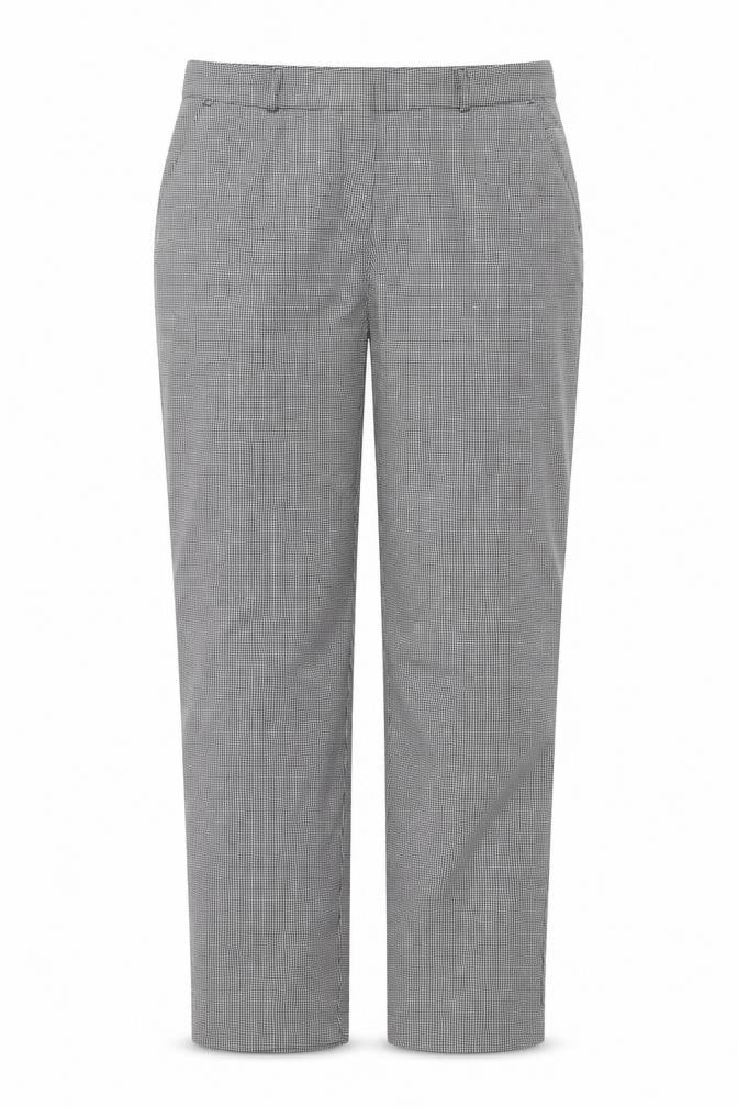 Dorothy Perkins Womens Black Check  Chino Trousers Size 8 L27 in