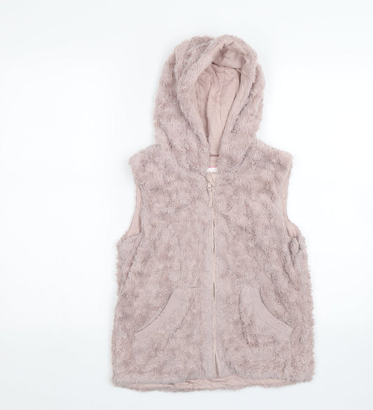 Nutmeg Girls Pink   Full Zip Hoodie Size 10-11 Years
