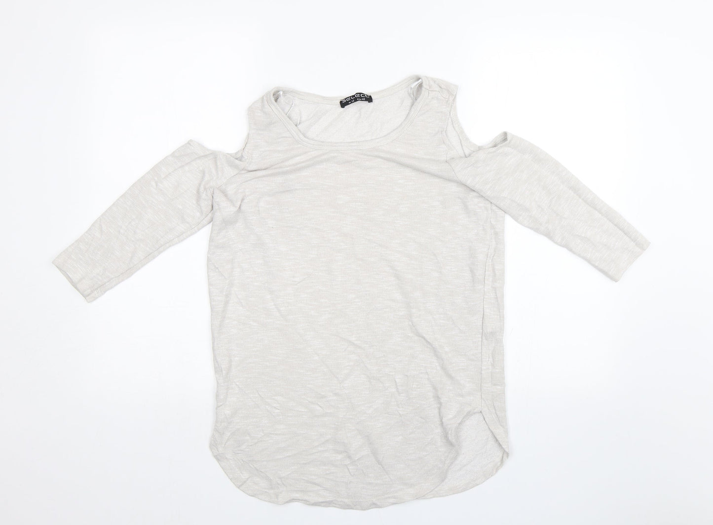 Select Womens Beige   Basic Blouse Size 12