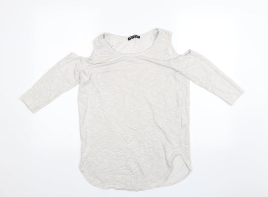 Select Womens Beige   Basic Blouse Size 12