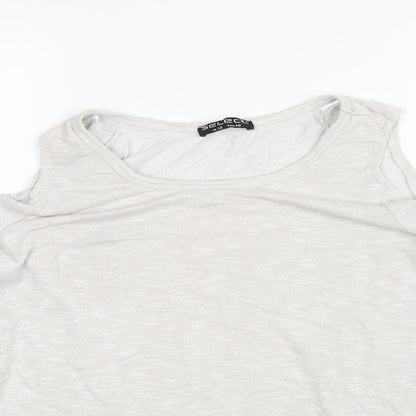 Select Womens Beige   Basic Blouse Size 12